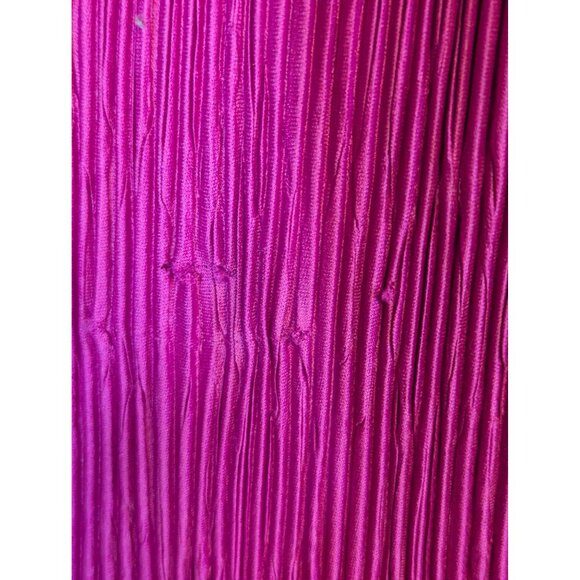 Vintage After Dark Pink Pleated Dress Size 13-14 Short Sleeves Flowy Hem Womens - Picture 2 of 6